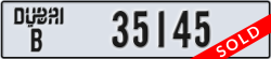 dubai - code - B - number -35145