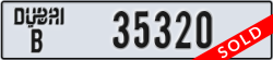 dubai - code - B - number -35320