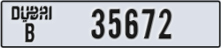 dubai - code - B - number -35672
