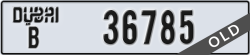 dubai - code - B - number -36785
