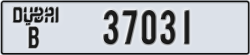 dubai - code - B - number -37031