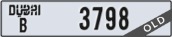 dubai - code - B - number -3798
