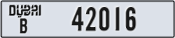dubai - code - B - number -41937