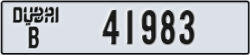dubai - code - B - number -41983