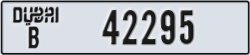 dubai - code - B - number -42295