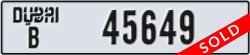 dubai - code - B - number -45649