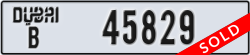 dubai - code - B - number -45829