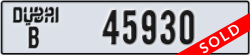 dubai - code - B - number -45930