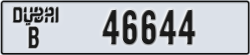 dubai - code - B - number -46644