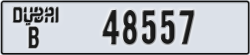 dubai - code - B - number -48557