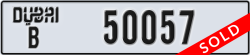 dubai - code - B - number -50057