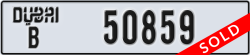 dubai - code - B - number -50859
