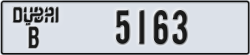 dubai - code - B - number -5163