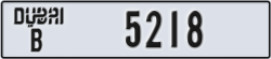 dubai - code - B - number -5218