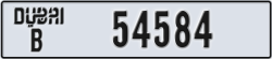 dubai - code - B - number -54584