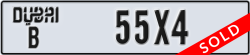 dubai - code - B - number -55X4