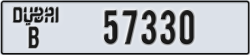 dubai - code - B - number -57330