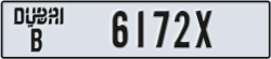 dubai - code - B - number -6172X