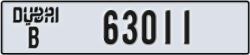 dubai - code - B - number -63011