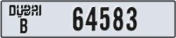 dubai - code - B - number -64504