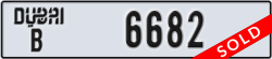 dubai - code - B - number -6682