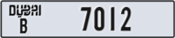 dubai - code - B - number -6933