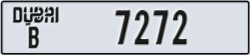 dubai - code - B - number -7272