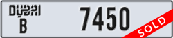 dubai - code - B - number -7450