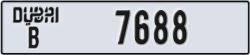 dubai - code - B - number -7688