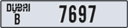 dubai - code - B - number -7697