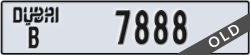 dubai - code - B - number -7888