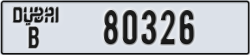 dubai - code - B - number -80326
