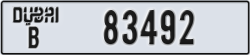 dubai - code - B - number -83492