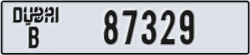dubai - code - B - number -87329