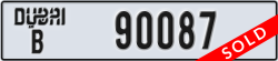 dubai - code - B - number -90087