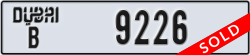 dubai - code - B - number -9226