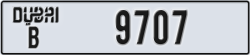 dubai - code - B - number -9707
