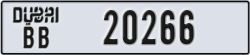 dubai - code - BB - number -20266