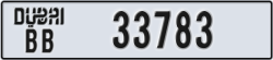 dubai - code - BB - number -33783
