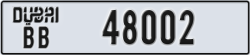 dubai - code - BB - number -48002