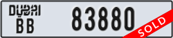dubai - code - BB - number -83880