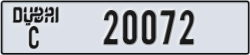 dubai - code - C - number -20072