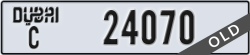 dubai - code - C - number -24070