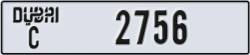 dubai - code - C - number -2756
