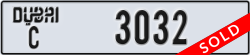 dubai - code - C - number -3032