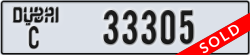 dubai - code - C - number -33305