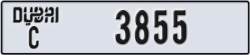 dubai - code - C - number -3855