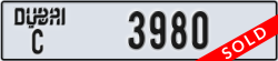 dubai - code - C - number -3980