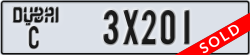 dubai - code - C - number -3X201