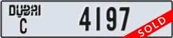 dubai - code - C - number -4197